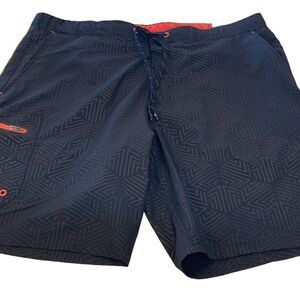 ZeroXposur Mens UPF 50+ Protection Quick Dry Swim Trunks‎ Black Met X-Large NWT